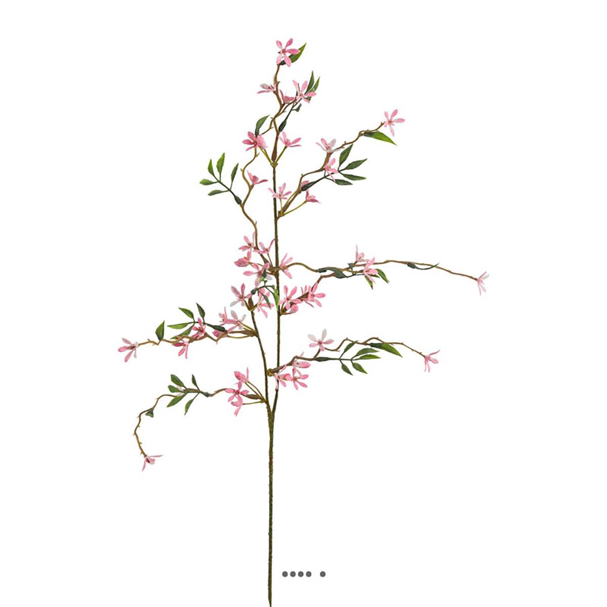artificielles Joli jasmin en piquet rose 50 cm
