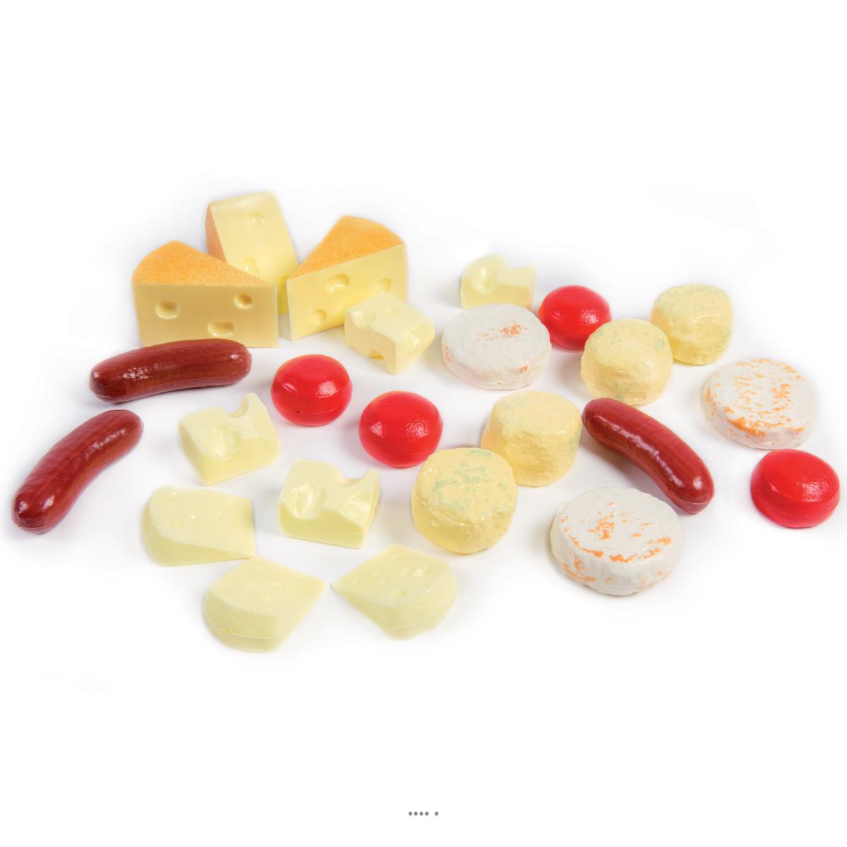 artificielles Assortiment de 24 fromages artificiels en plastique soufflé
