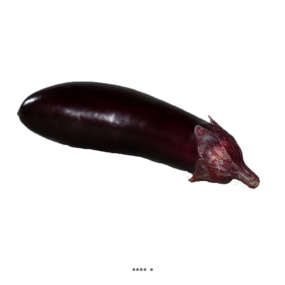 artificielles Aubergine en mousse artificielle H 19 cm