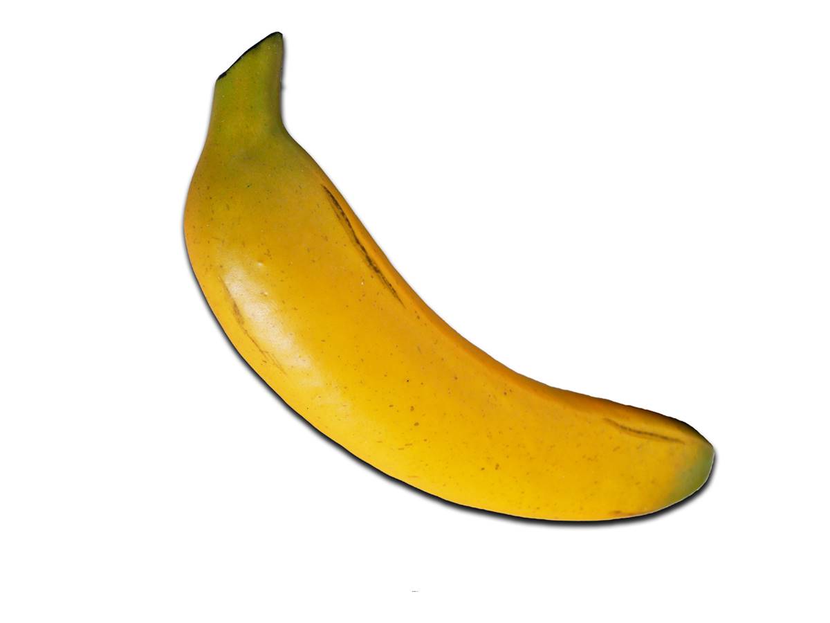 artificielles Banane fruit artificiel avec leste Longueur 22 cm du site artificielles.com