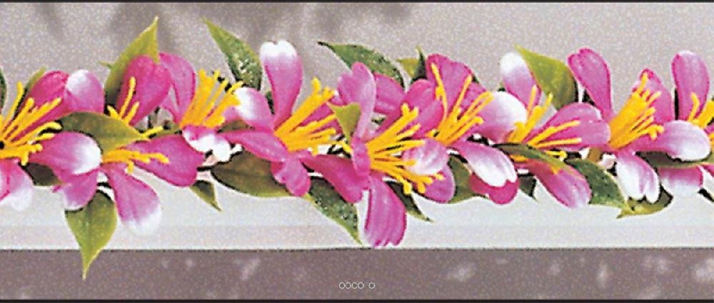 artificielles Barrette X 12 entre plats separateurs socle blanc L 25 cm fleurs de prunier artificielles