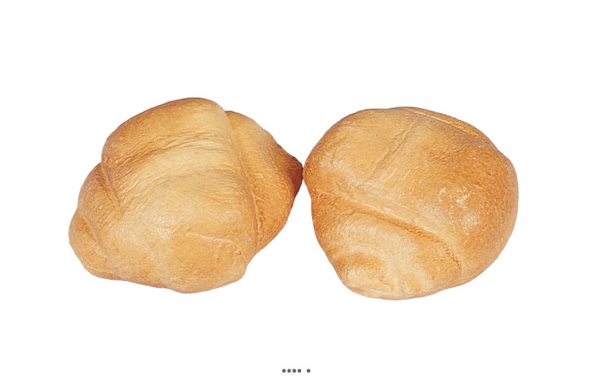 artificielles Boule de pain artificielle en lot de 2 Plastique soufflé L 120x110 mm