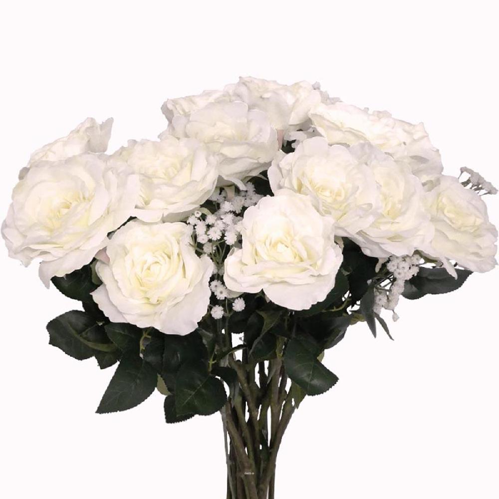 artificielles Bouquet artificiel création fleuriste calme blanc