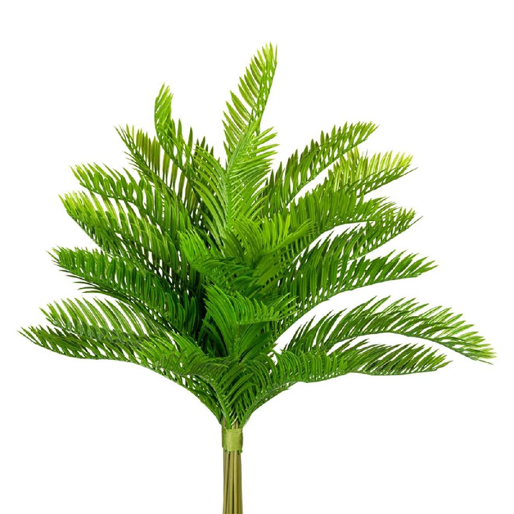artificielles Bouquet de feuilles de palmier Cycas artificiel en plastique H 43 cm du site Artificielles.com