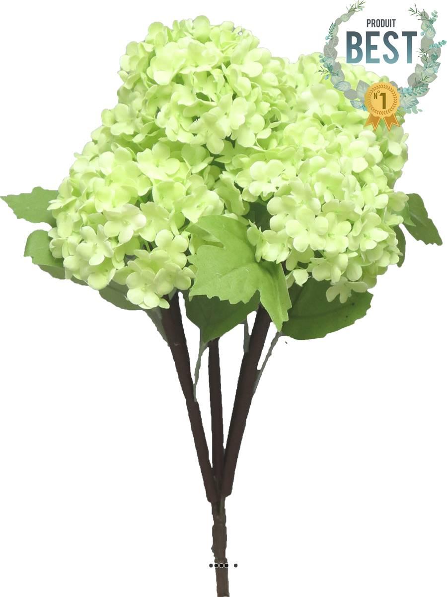 artificielles Bouquet de fleurs de Viorne artificielles 5 têtes H 30 cm