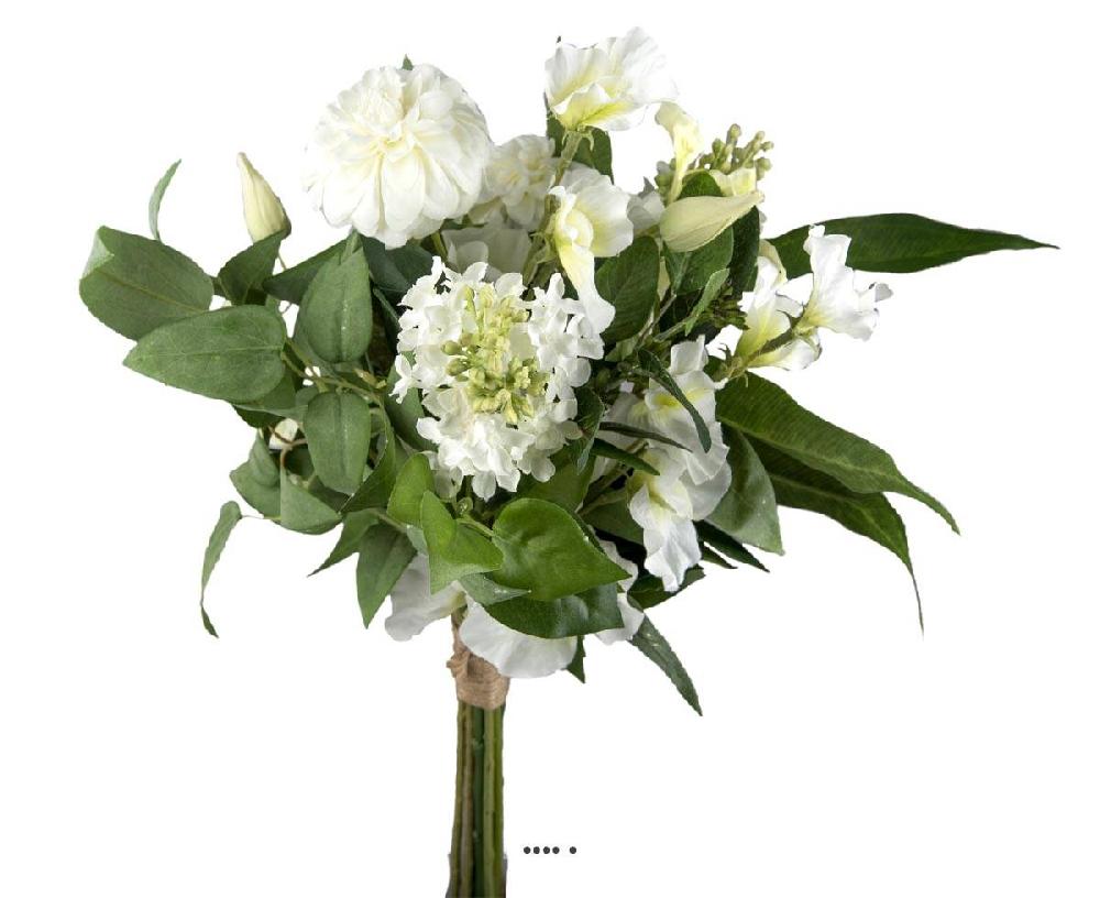 artificielles Bouquet de fleurs des champs artificielles Creme H 48 cm D 30 cm Superbe du site Artificielles.com