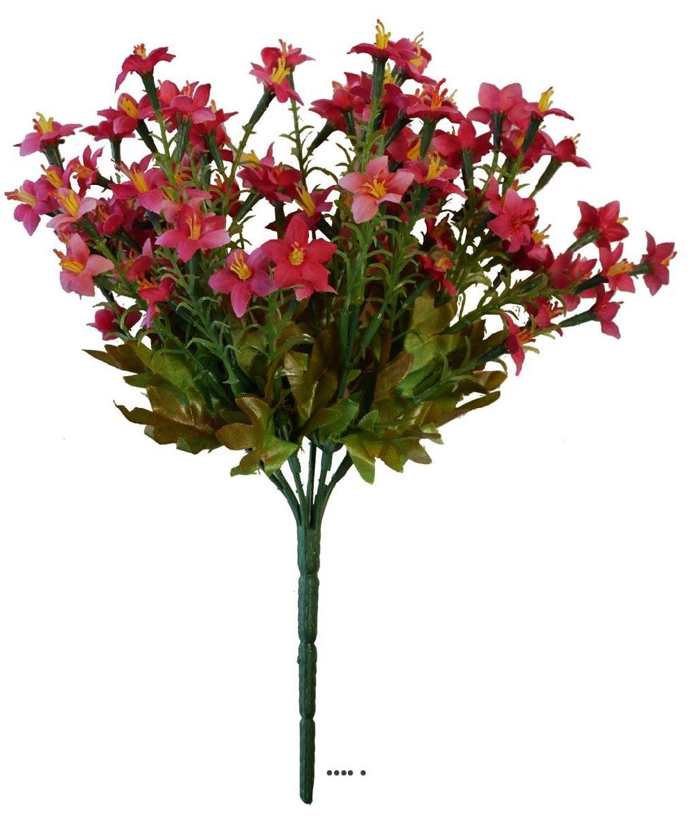 artificielles Bouquet de Mini fleurs artificielles avec feuillage H 26 cm tres dense du site Artificielles.com