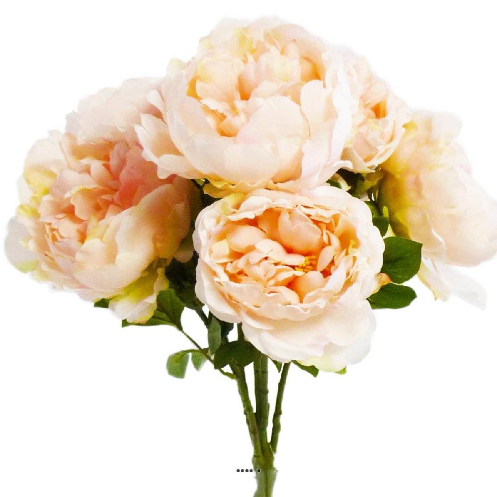 artificielles Bouquet de Pivoines artificielles 7 tetes Hauteur 55 cm du site Artificielles.com