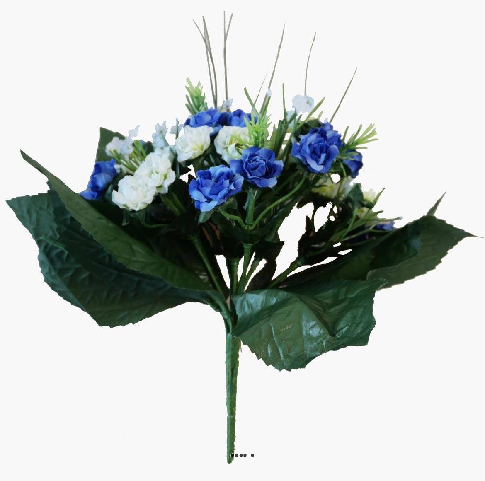 artificielles Bouquet de Roses artificielles 35 fleurs avec feuillage H 24 cm adorable du site Artificielles.com