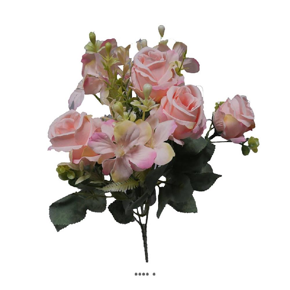 artificielles Bouquet fausses fleurs et roses 33 cm