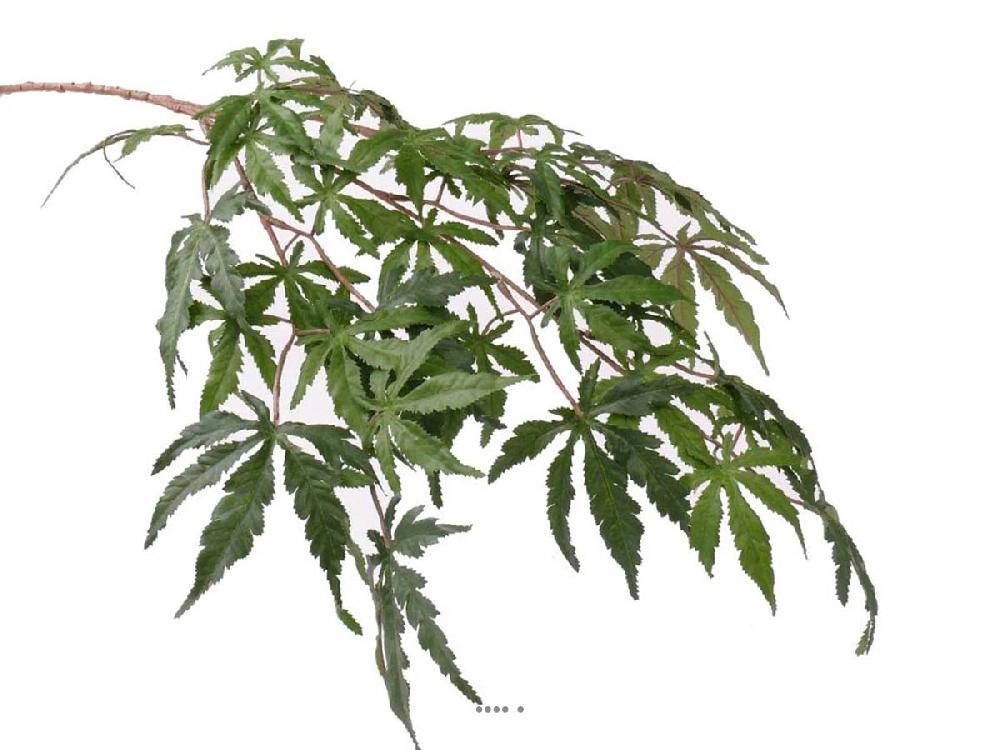 artificielles Branche Acer Erable artificielle 70 cm 36 feuilles Vert FEU RETARDAN du site Artificielles.com