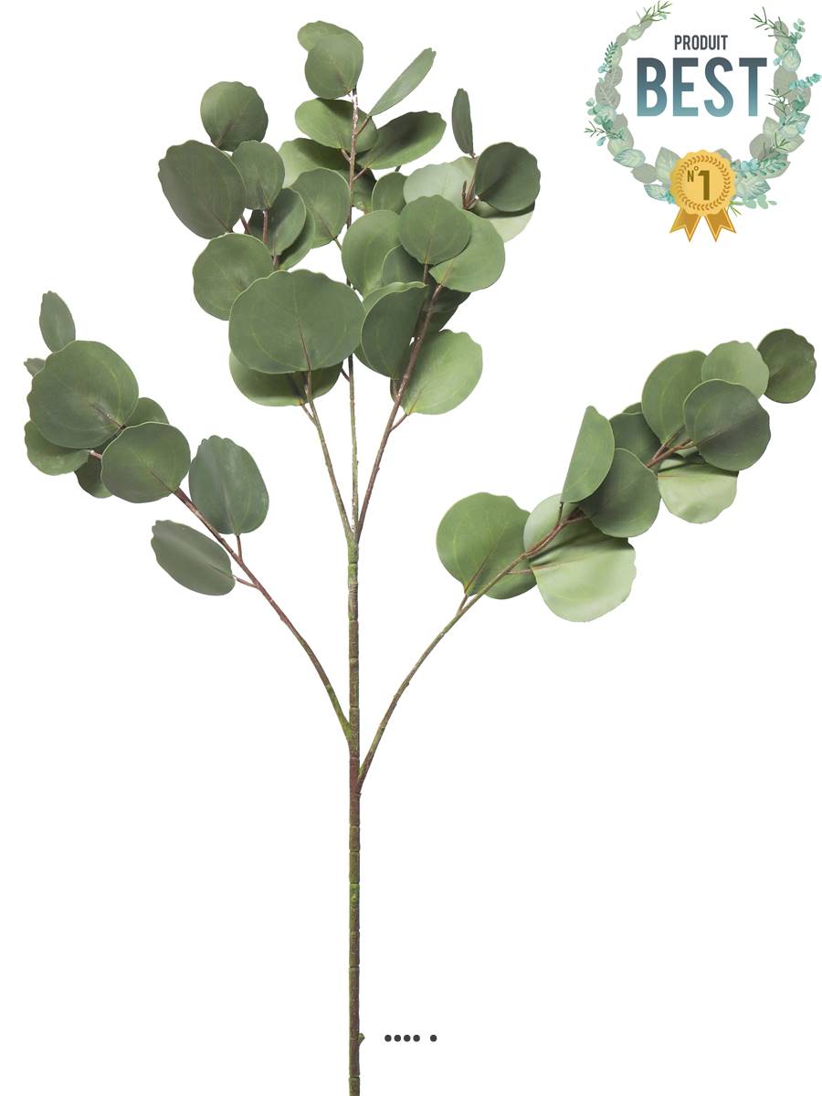 artificielles Branche d’Eucalyptus artificielle 3 ramures H 88 cm