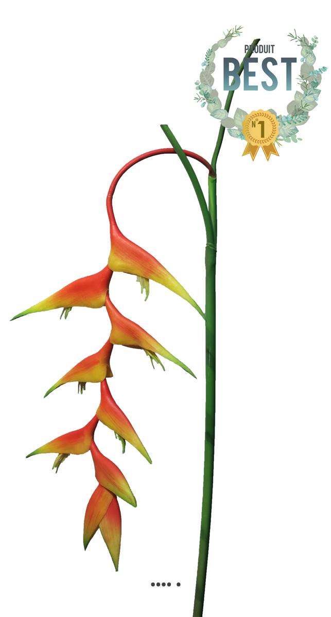 artificielles Branche d’Heliconia des Caraïbes artificiel L 96 cm