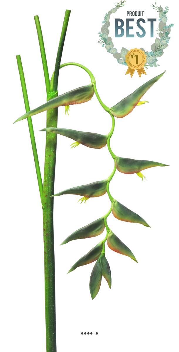 artificielles Branche d’Heliconia Equatorial L 128 cm