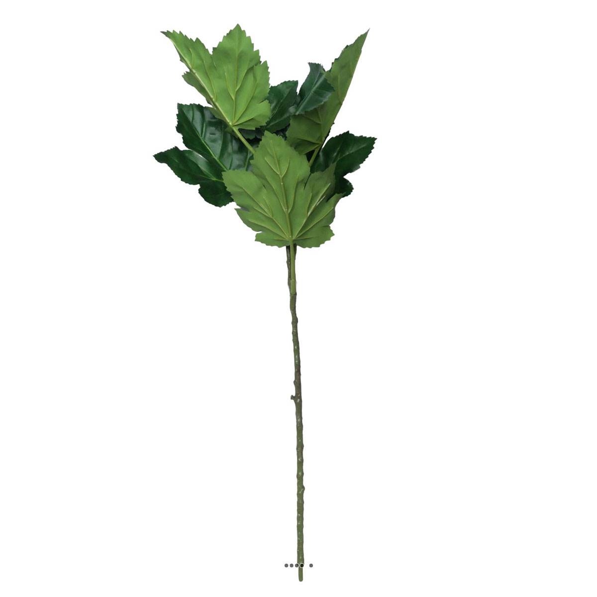 artificielles Branche de 6 feuilles de gombo artificielle H96 cm