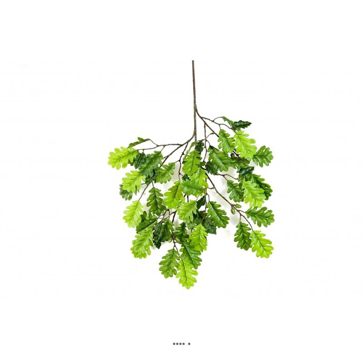 artificielles Branche de Chene artificiel H 60 cm 56 feuilles 8 glands du site Artificielles.com