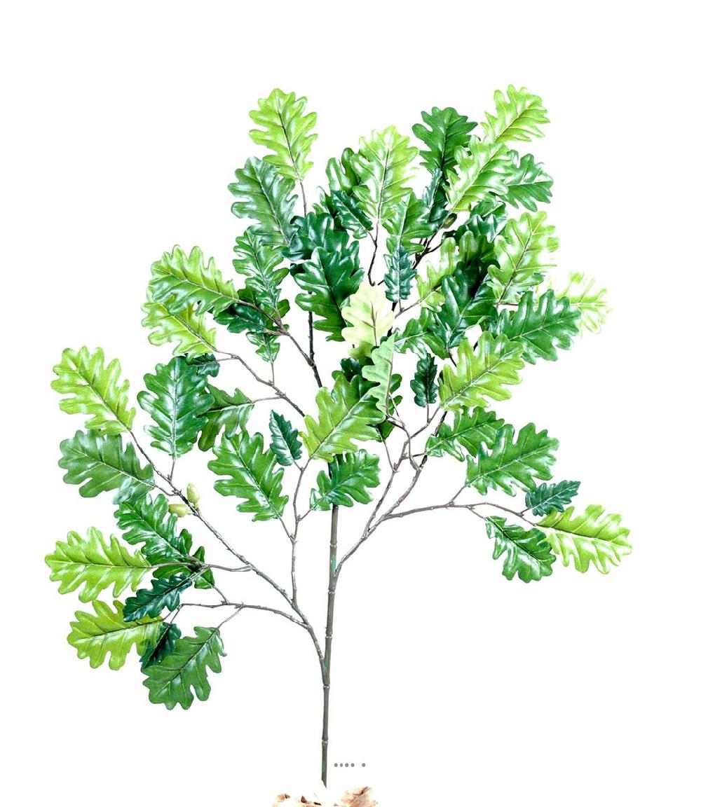 artificielles Branche de Chêne artificiel Vert H 60 cm du site Artificielles.com