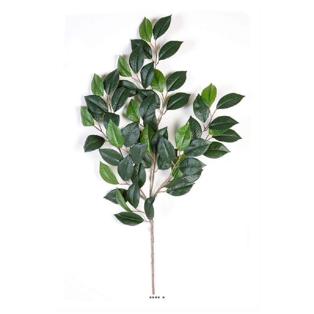 artificielles Branche de ficus artificiel H 55 cm 3 ramures