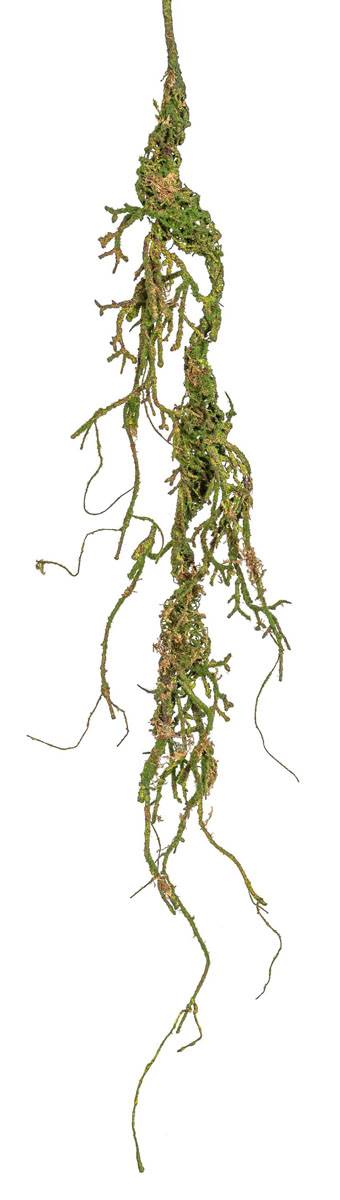 artificielles Branche de liane artificielle moussée vert et marron L 127 cm D 45 cm