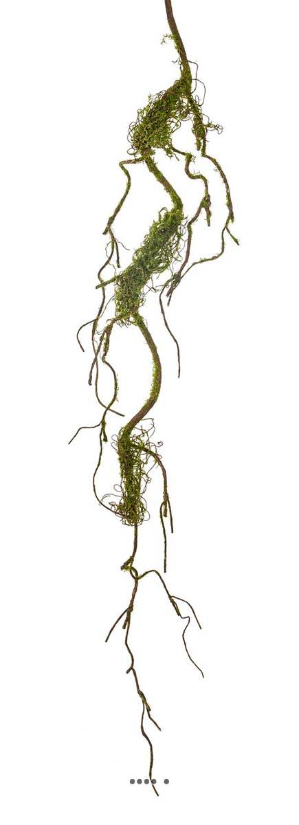 artificielles Branche de liane artificielle ramifiée avec mousse réaliste du site Artificielles.com