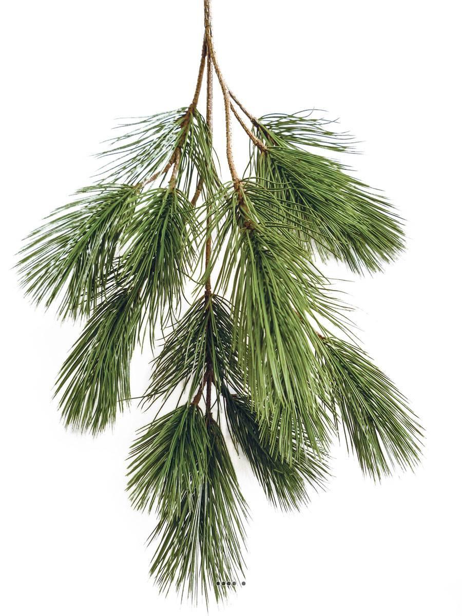artificielles Branche de Pin artificiel H 90 cm 18 tetes
