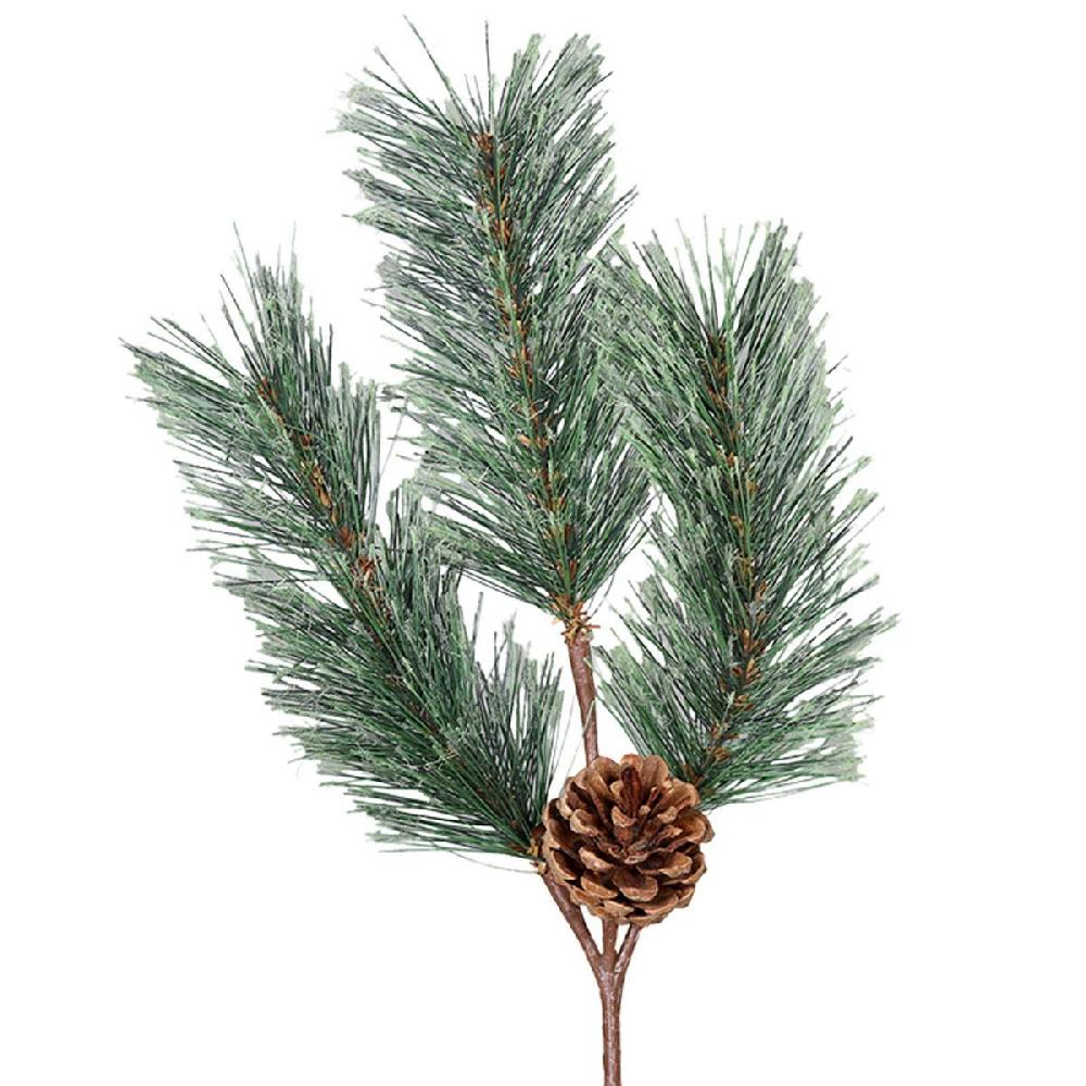artificielles Branche de sapin artificiel H 40 cm D 20 cm 3 branches avec 1 pomme de pin