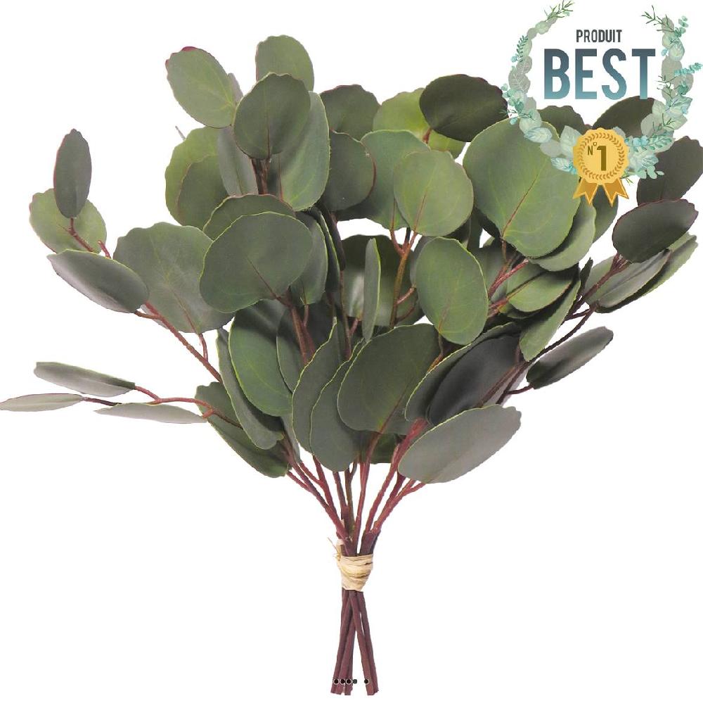 artificielles Buisson de branches d’eucalyptus artificielles H 30 cm