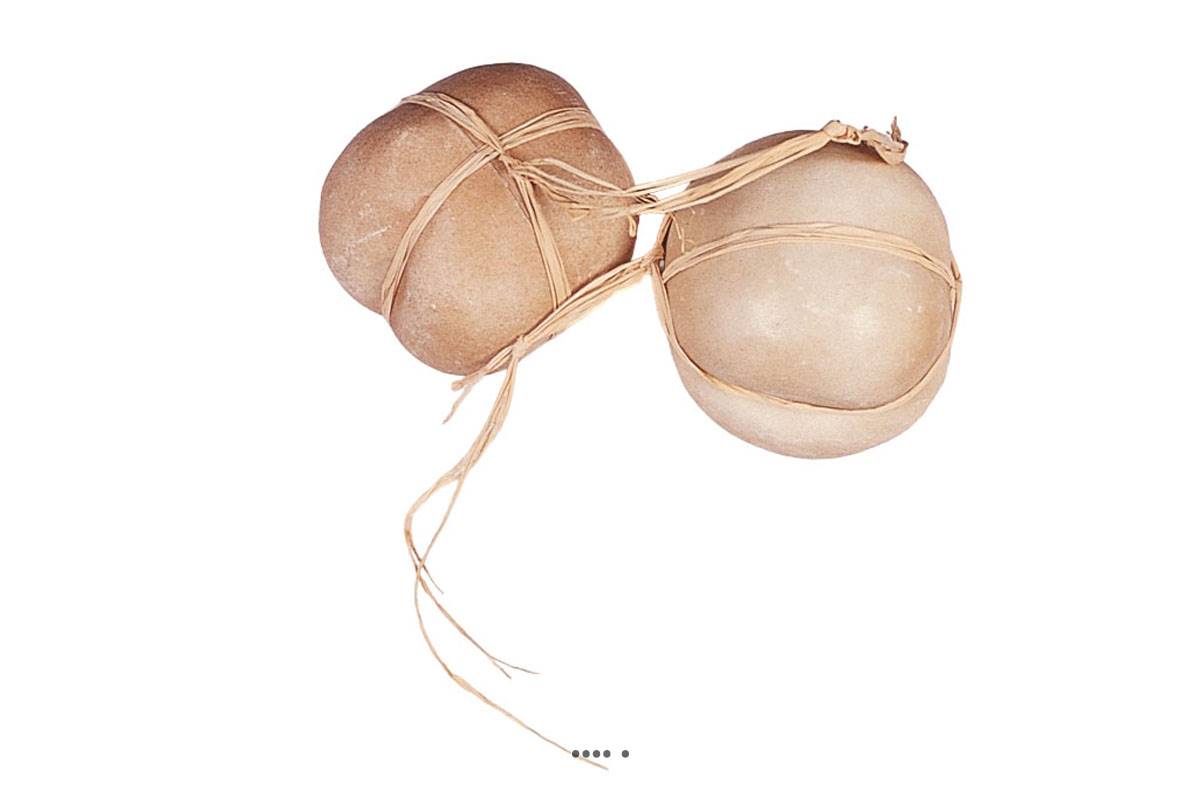 artificielles Caciocavallo Fume Fromage italien X 2 en Plastique soufflé D 130 mm