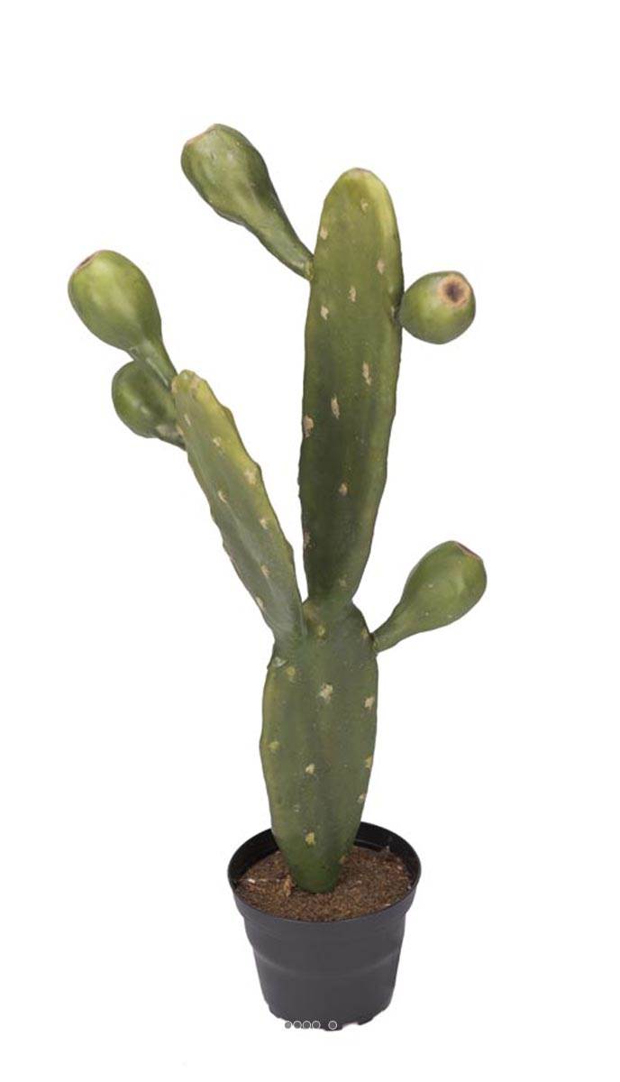 artificielles Cactus artificiel en pot H 45 cm vert superbe cactee du site artificielles.com