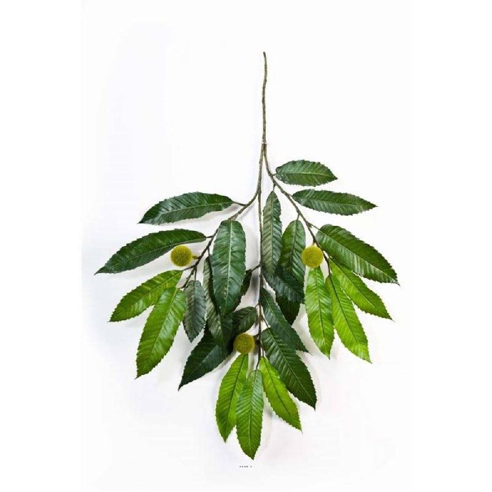artificielles Chataîgner artificiel en branche avec fruits H 45cm