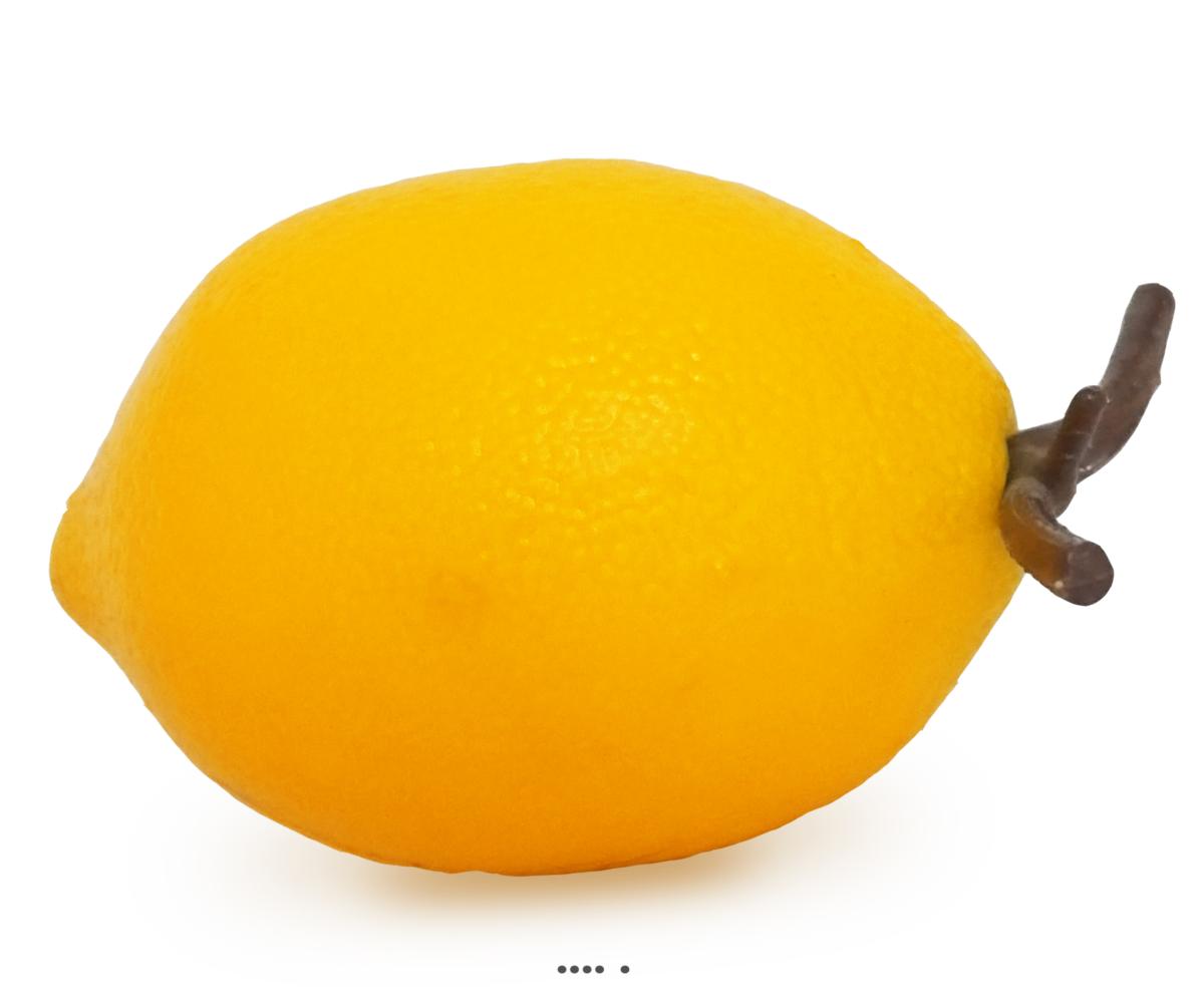 artificielles Citron jaune artificiel L 8 cm D 5 50 cm tres beau du site Artificielles.com