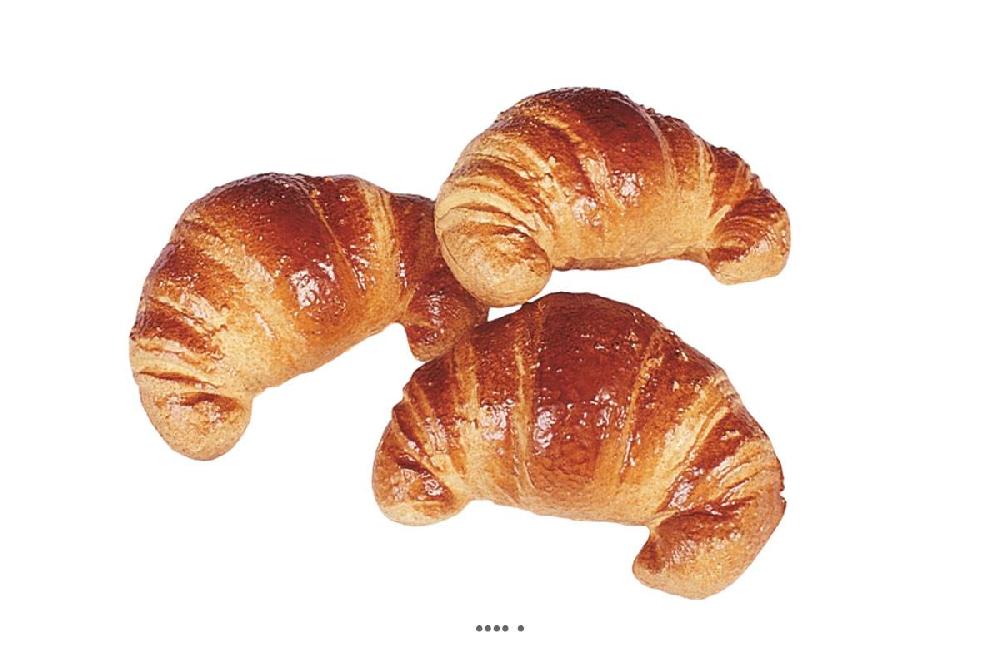 artificielles Croissant artificiel en lot de 3 en Plastique soufflé L 120x80 mm