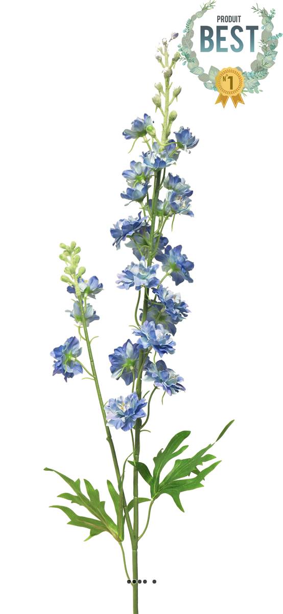 artificielles Delphinium artificiel 2 ramures H 85 cm