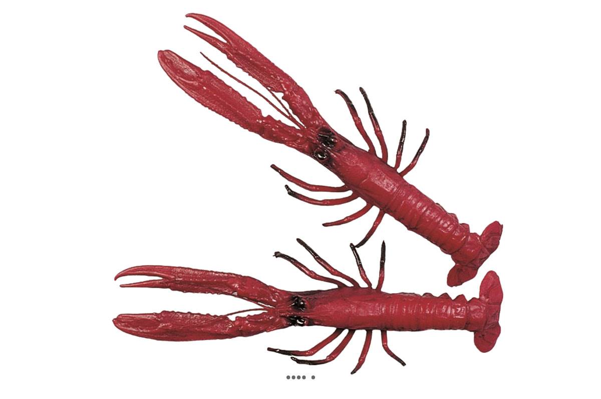 artificielles Ecrevisse artificielle en lot de 2 en Plastique soufflé L 300x110 mm