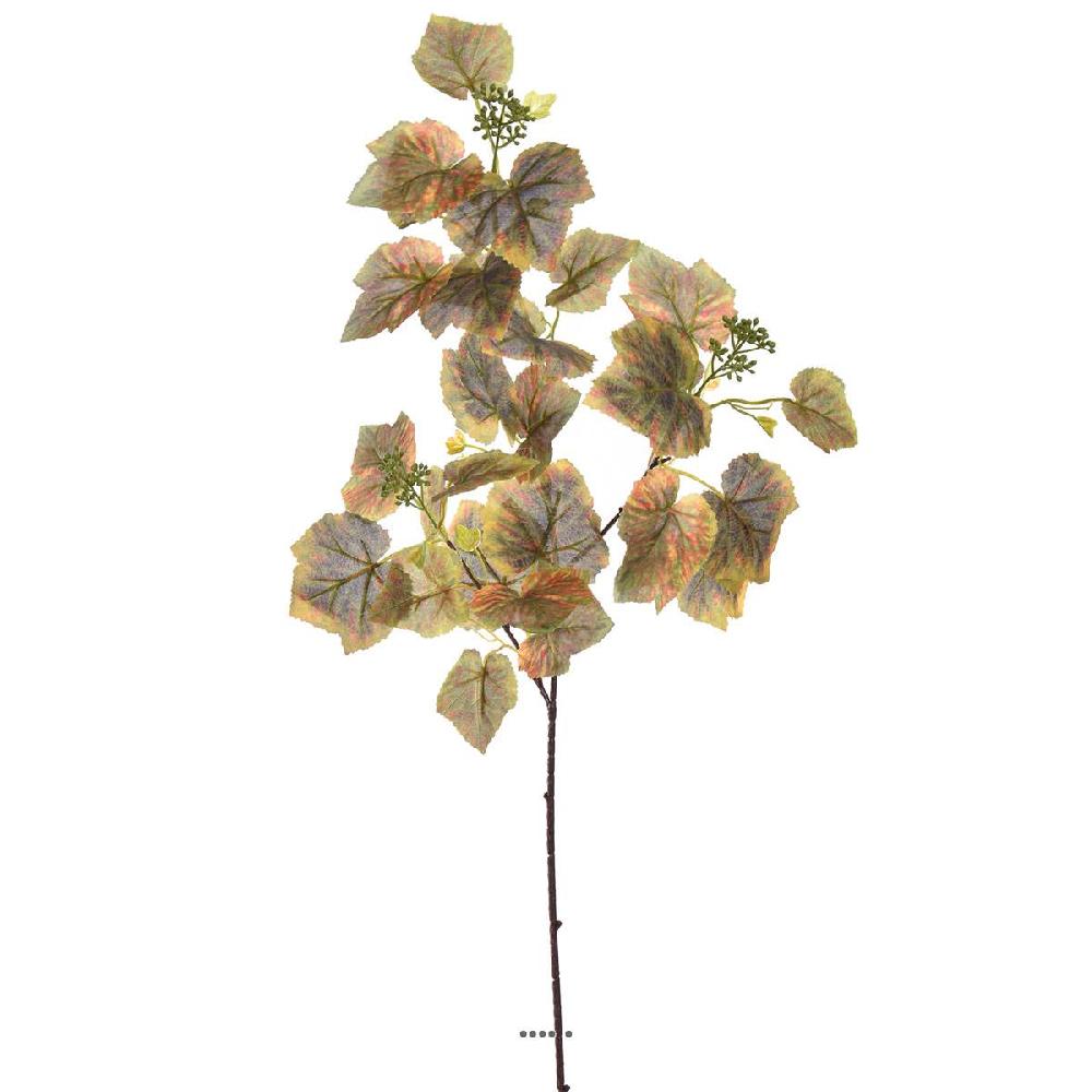 artificielles Erable artificiel en branche H 77 cm 18 feuilles en tissu du site artificielles.com