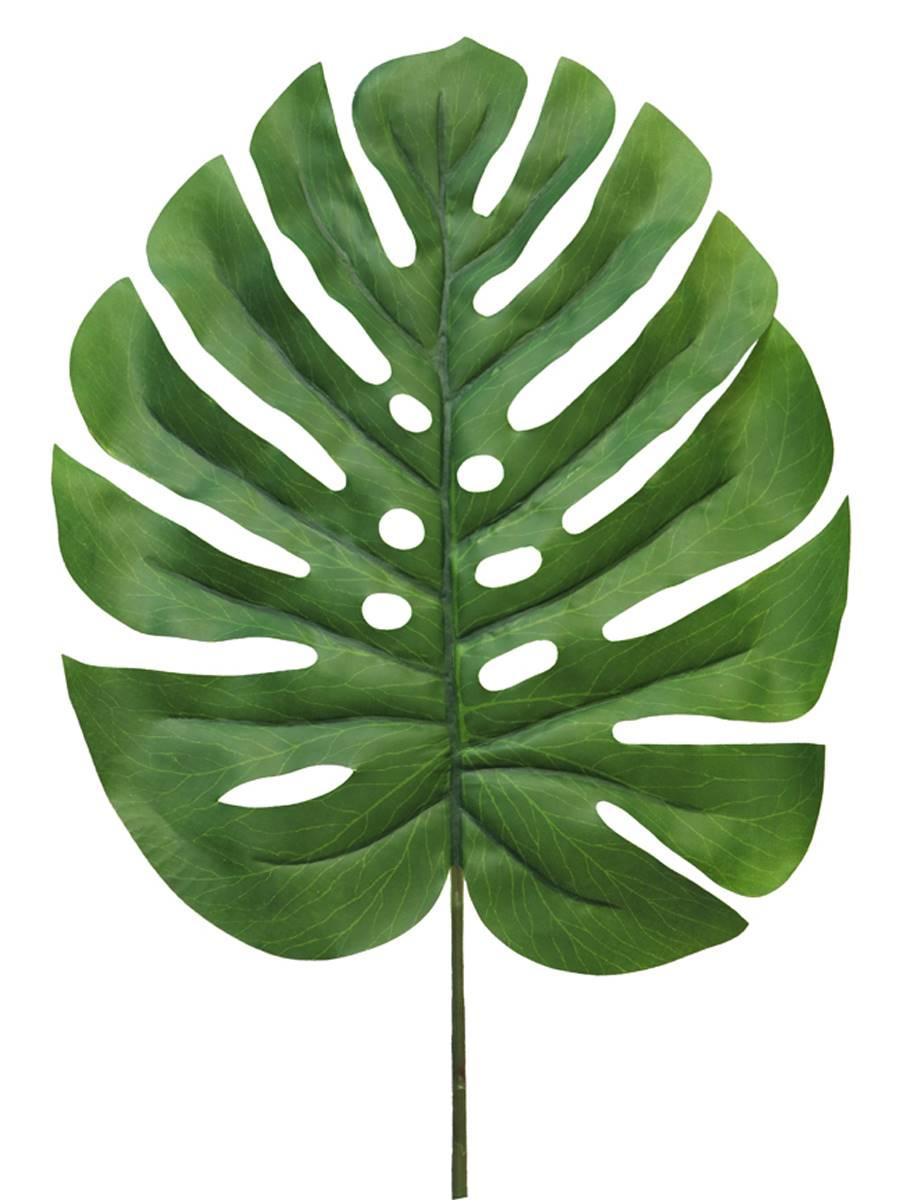 artificielles Feuille de Monstera artificielle H 90 cm tissu plastifié D 30 cm