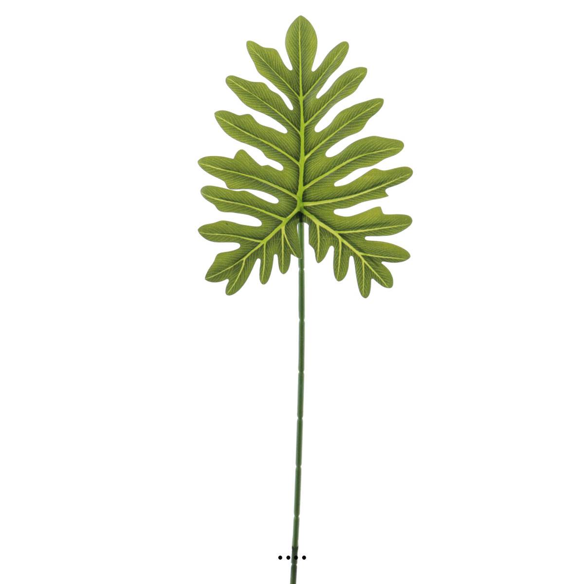 artificielles Feuille de Philo Selloum artificielle en tissu H 59 cm