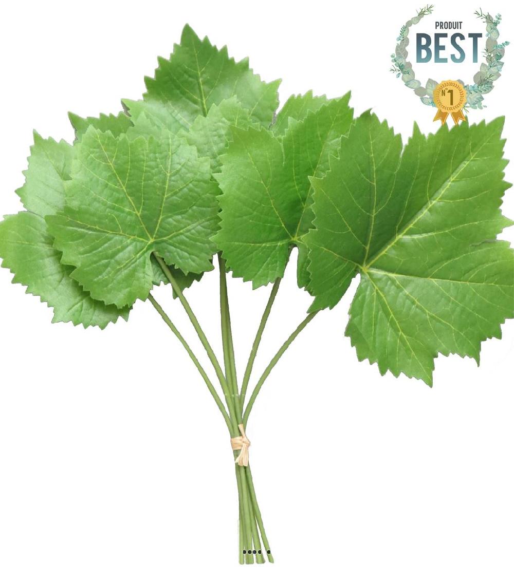 artificielles Feuilles d'erable artificielles Vertes X 6 pcs H 31 cm par LOT du site Artificielles.com