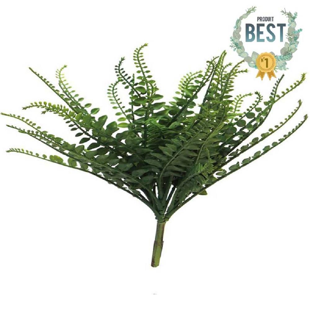 artificielles Fougère Pellaea artificielle en piquet H 34 cm D 30 cm tres dense plastique