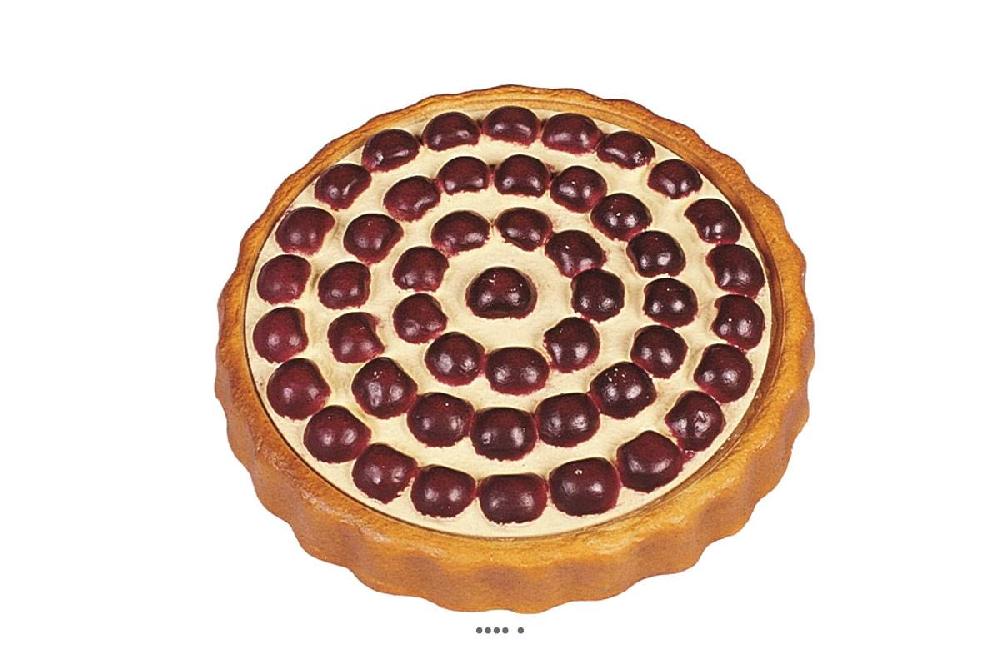 artificielles Gateau a la cerise artificiel en Plastique soufflé D 23 cm