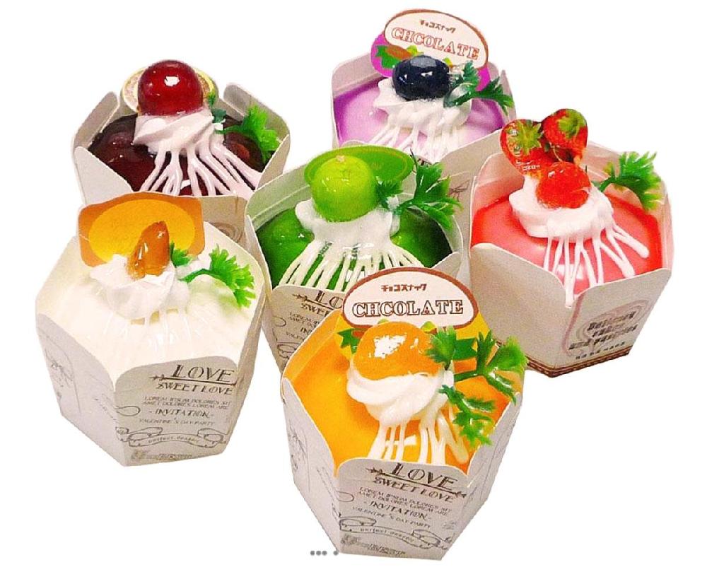 artificielles Gateaux Cup Cakes artificiels X6 Mousse PU aliment du site artificielles.com