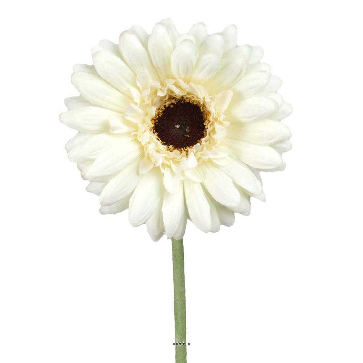 artificielles Gerbera artificiel H 55 cm D 10 cm superbe tete tissu du site Artificielles.com