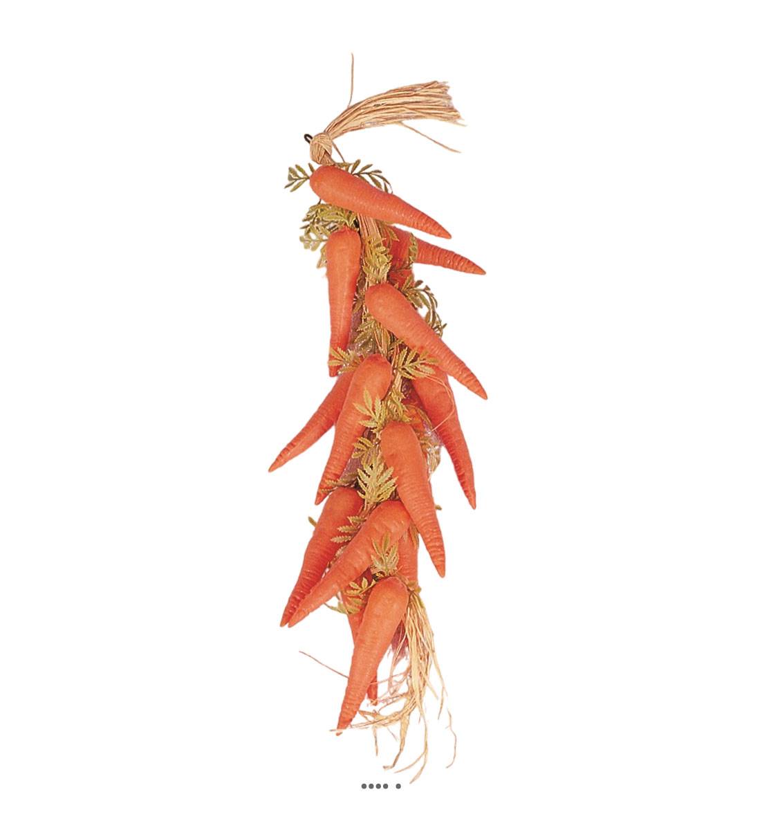artificielles Grappe de 15 carottes artificielles en Plastique soufflé L 50 cm