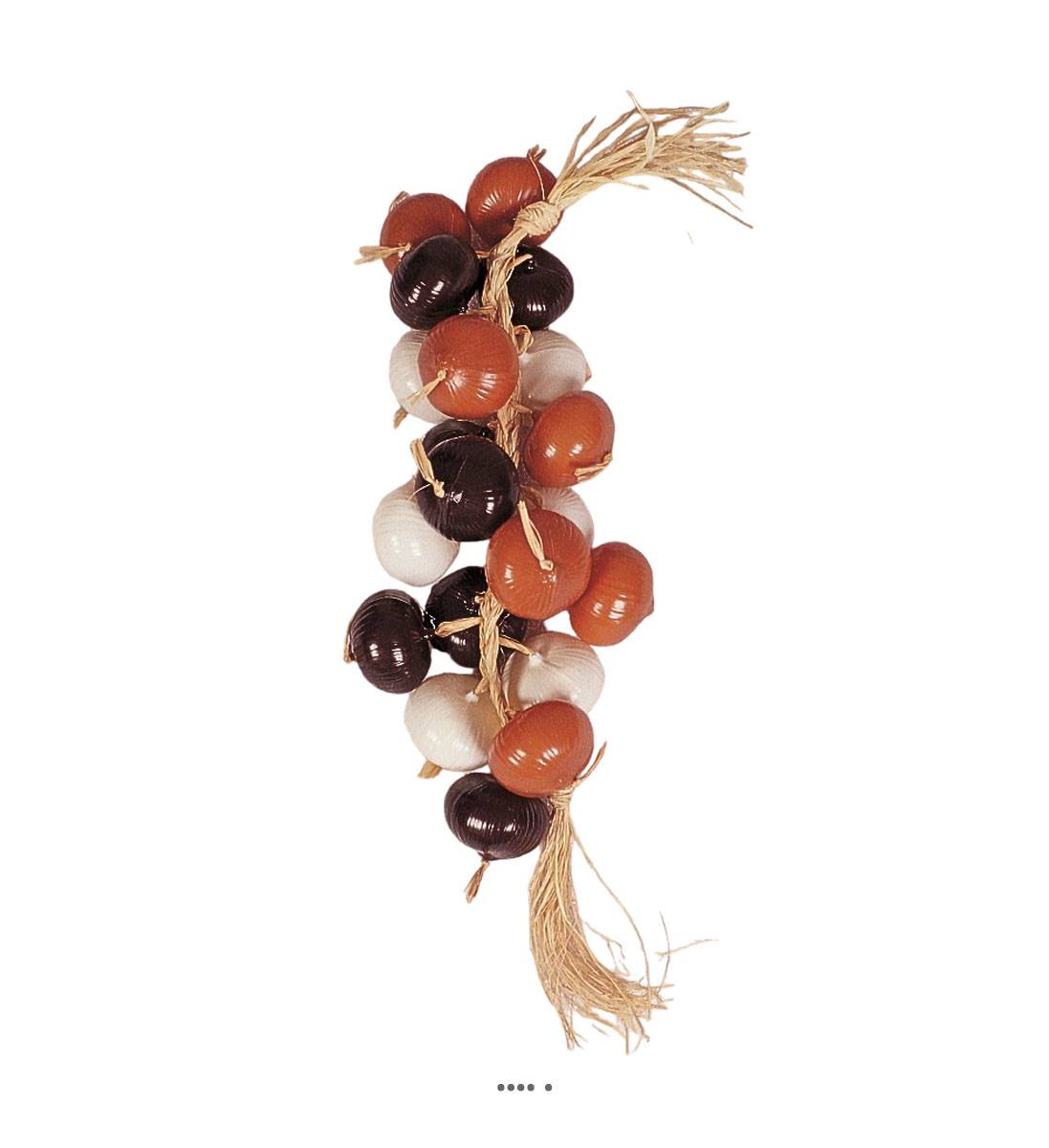 artificielles Grappe de 20 oignons assortis en Plastique soufflé L L 500 cm