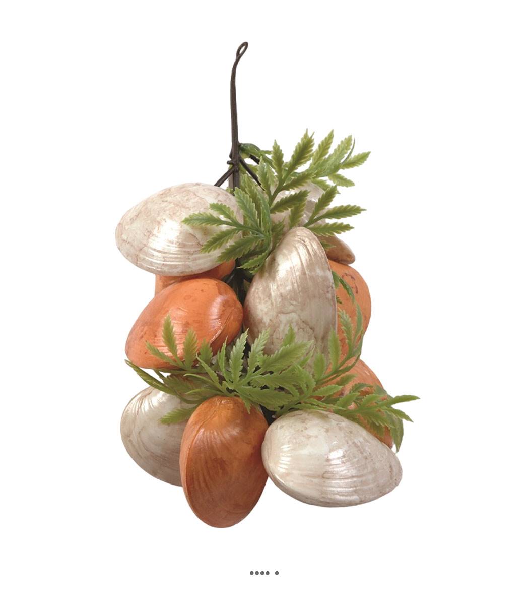 artificielles Grappe de Coquillages artificiels en Plastique soufflé L 35 cm