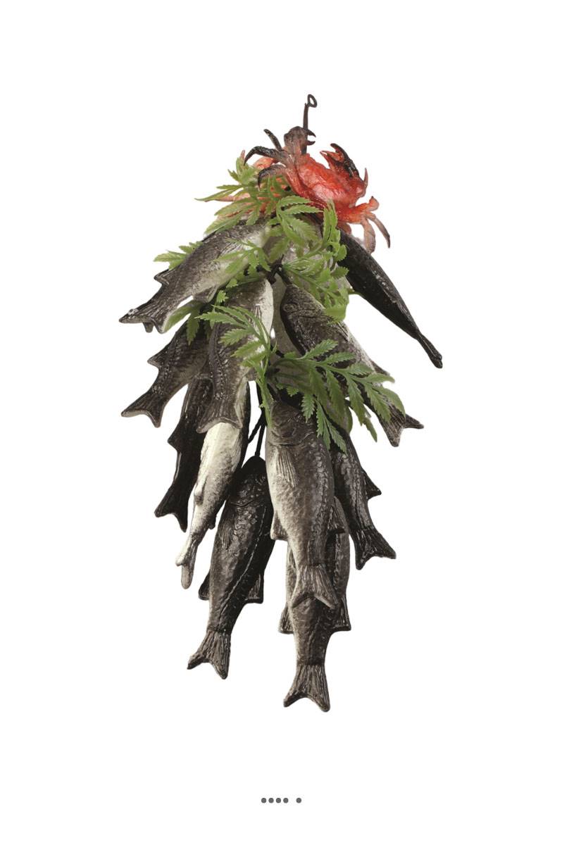 artificielles Grappe de sardines artificielles en Plastique soufflé L 35 cm