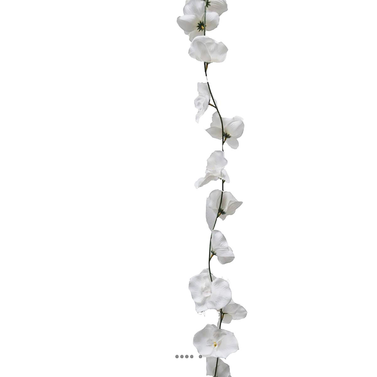 artificielles Guirlande de fausses orchidées L 180 cm déco