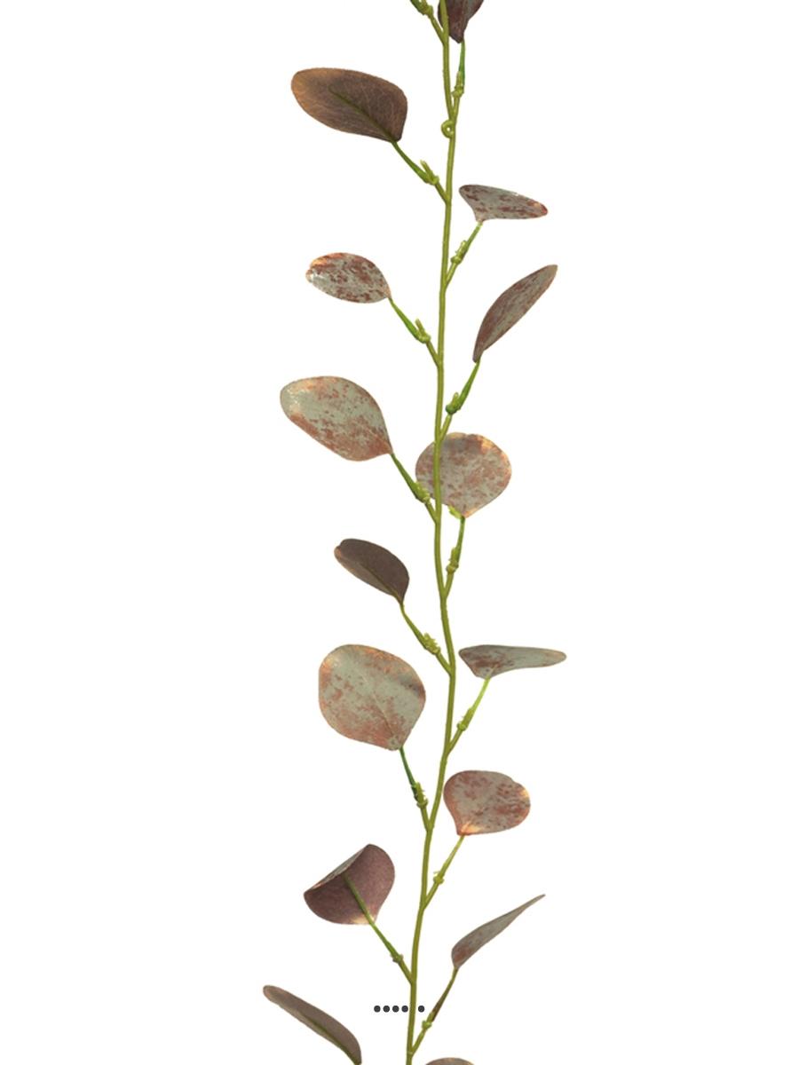 artificielles Guirlande de feuilles d'eucalyptus artificiel pourpre 182 cm