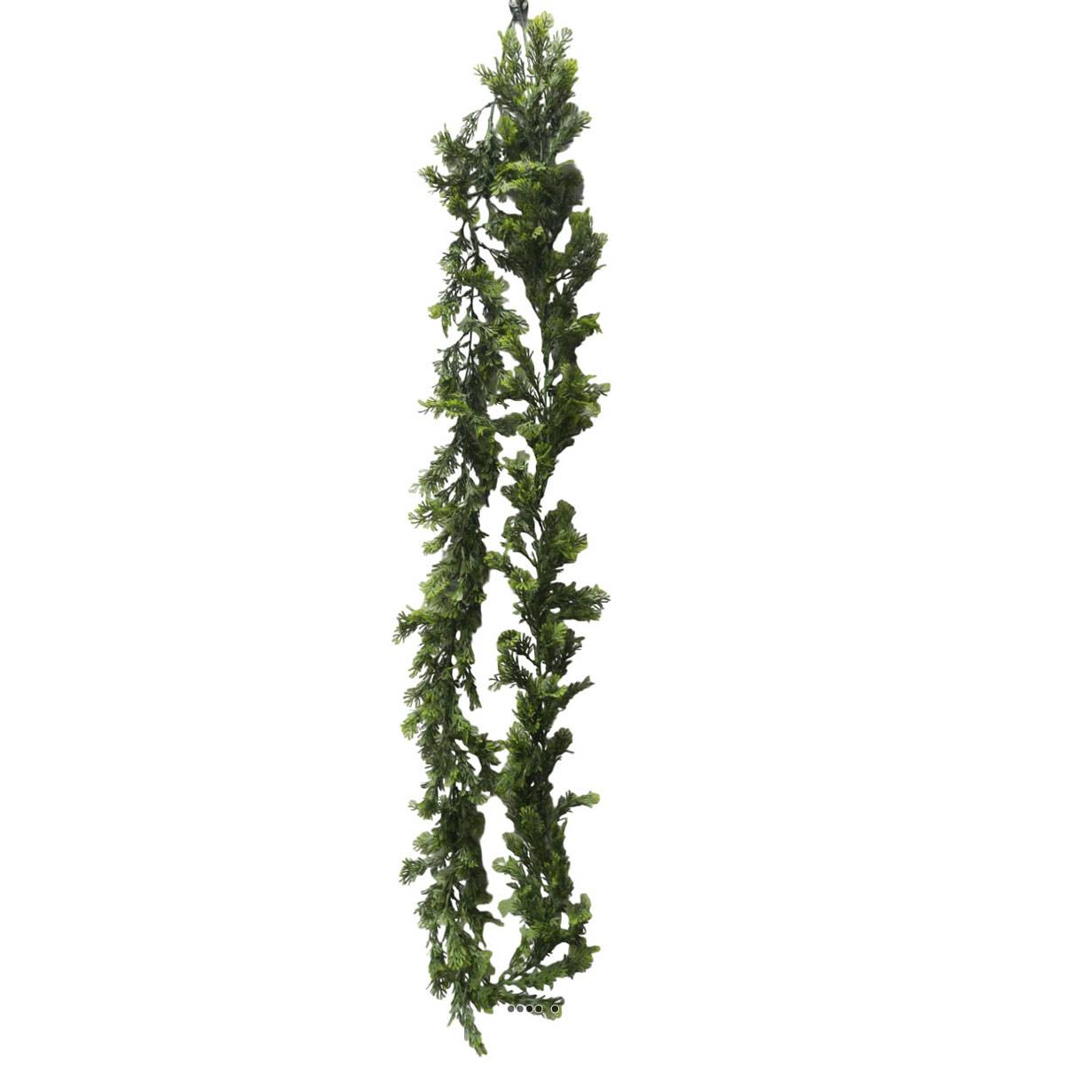 artificielles Guirlande de fougère orientale artificielle L 260 cm plastique