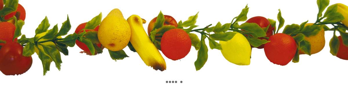 artificielles Guirlande de fruits assortis artificiels en Plastique soufflé L 2 m